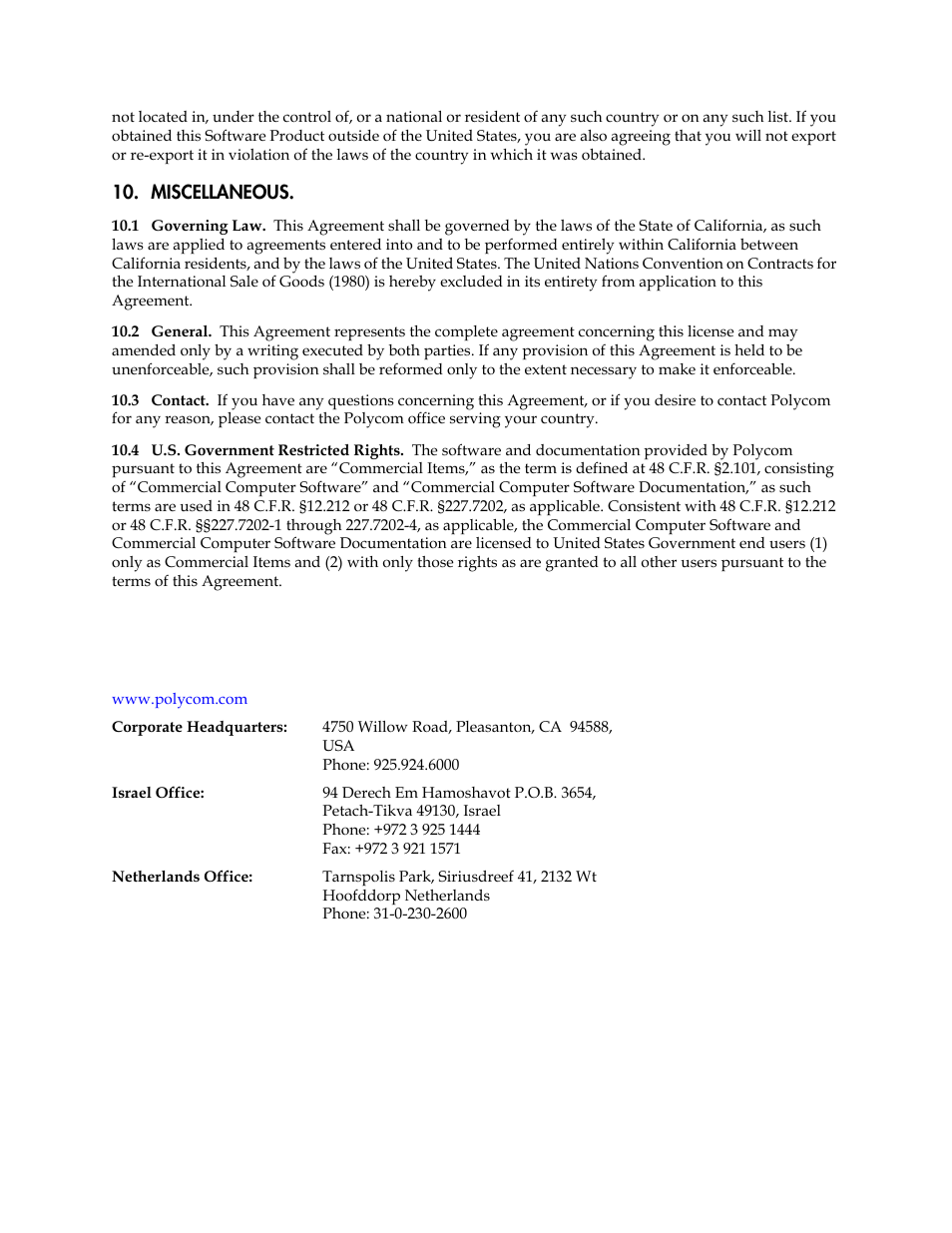 Polycom SoundStation IP 5000 User Manual | Page 54 / 54