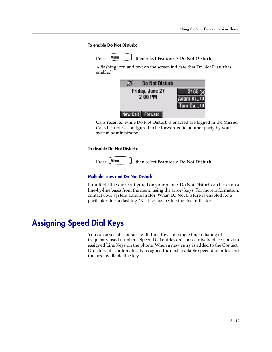 Assigning speed dial keys, Assigning speed dial keys –19 | Polycom SoundPoint IP 450 User Manual | Page 57 / 84