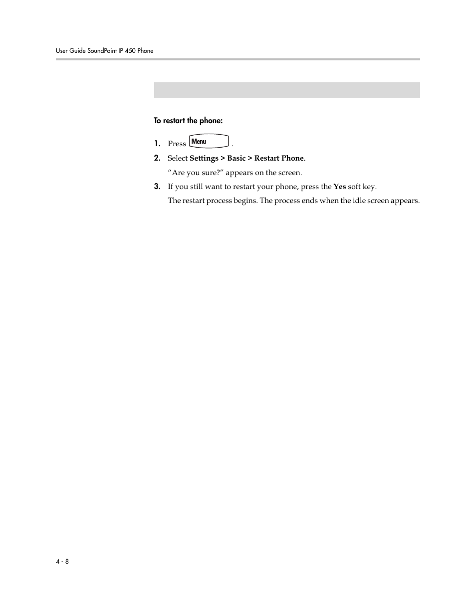 Polycom SoundPoint IP 450 User Manual | Page 68 / 84