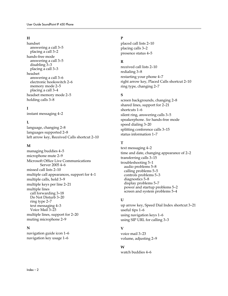 Polycom SoundPoint IP 450 User Manual | Page 84 / 84