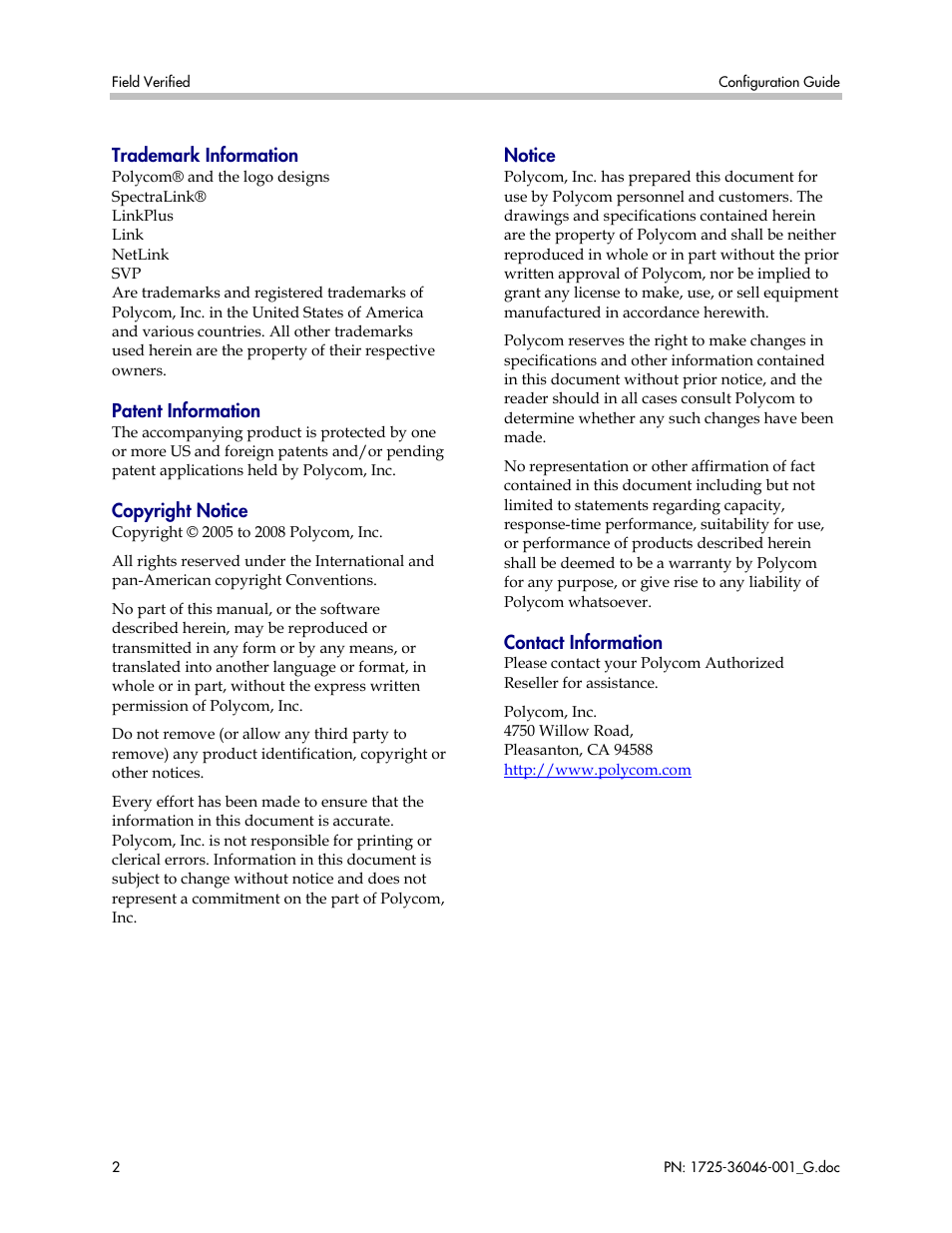 Polycom AP-7 User Manual | Page 2 / 8