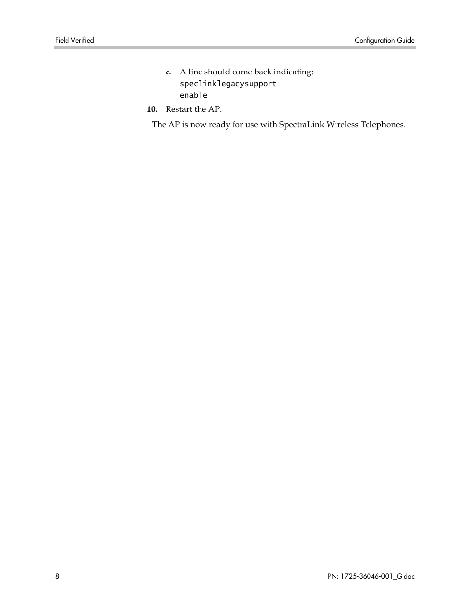 Polycom AP-7 User Manual | Page 8 / 8