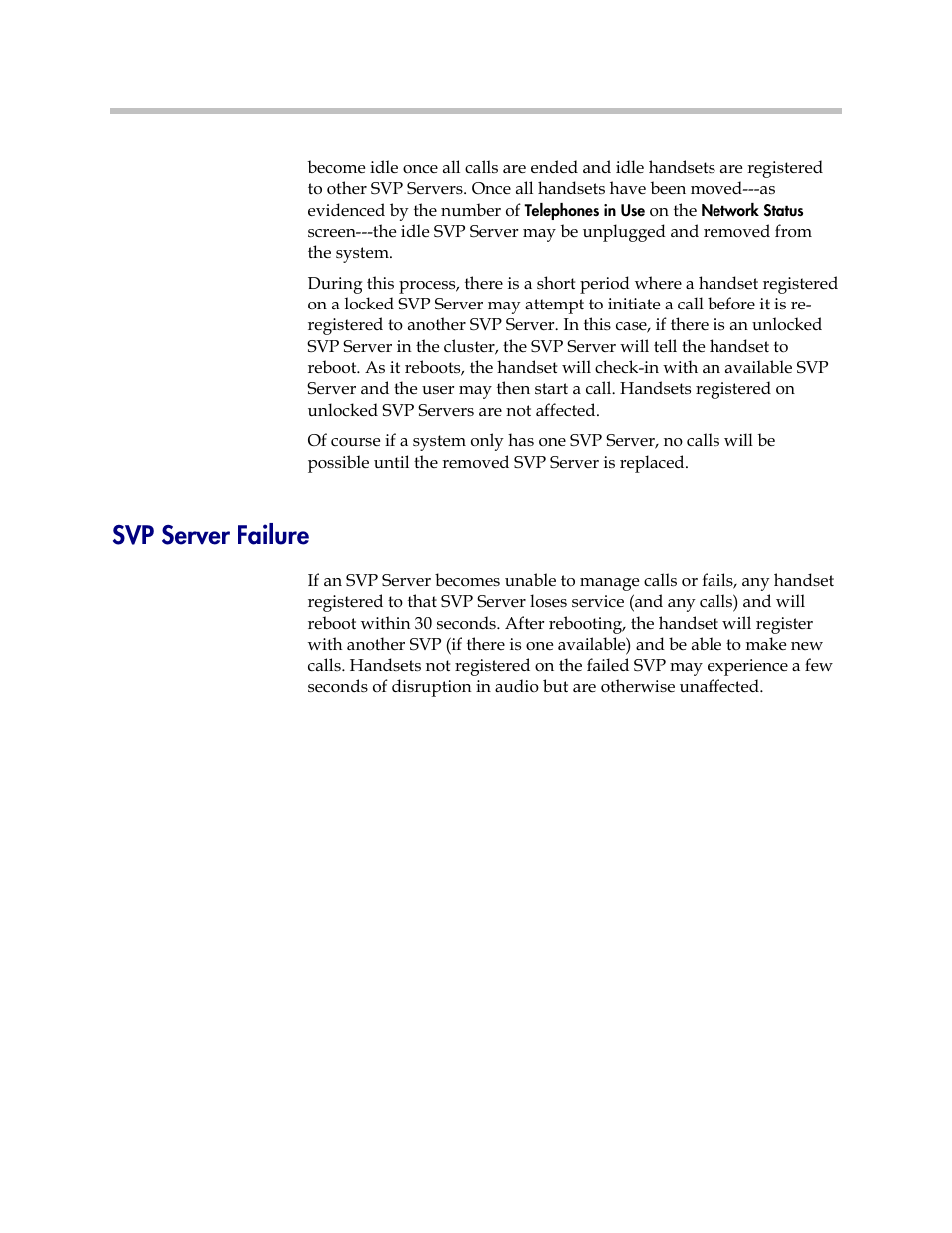 Svp server failure | Polycom SpectraLink 1725-36033-001 User Manual | Page 38 / 47
