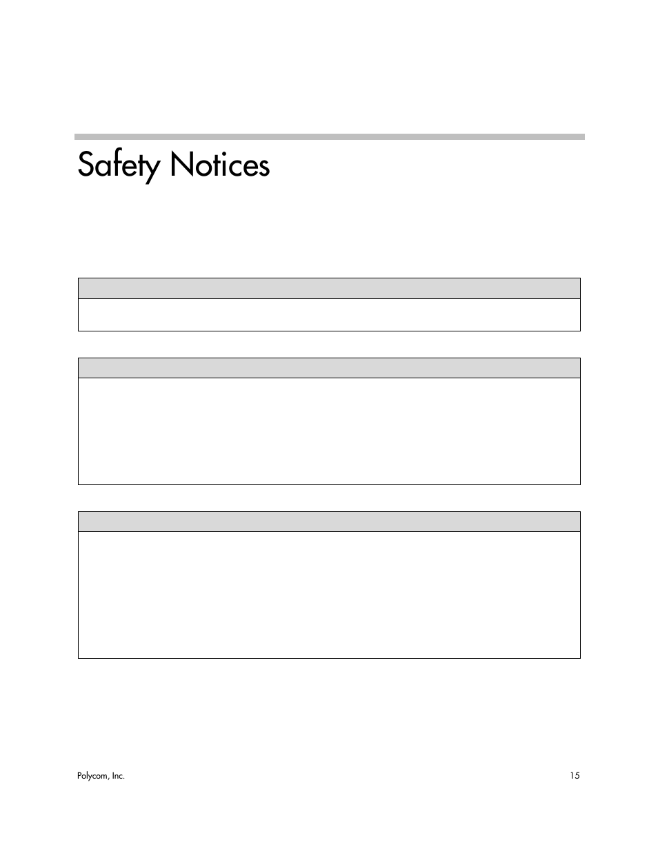 Safety notices | Polycom 1725-44328-001 User Manual | Page 19 / 22