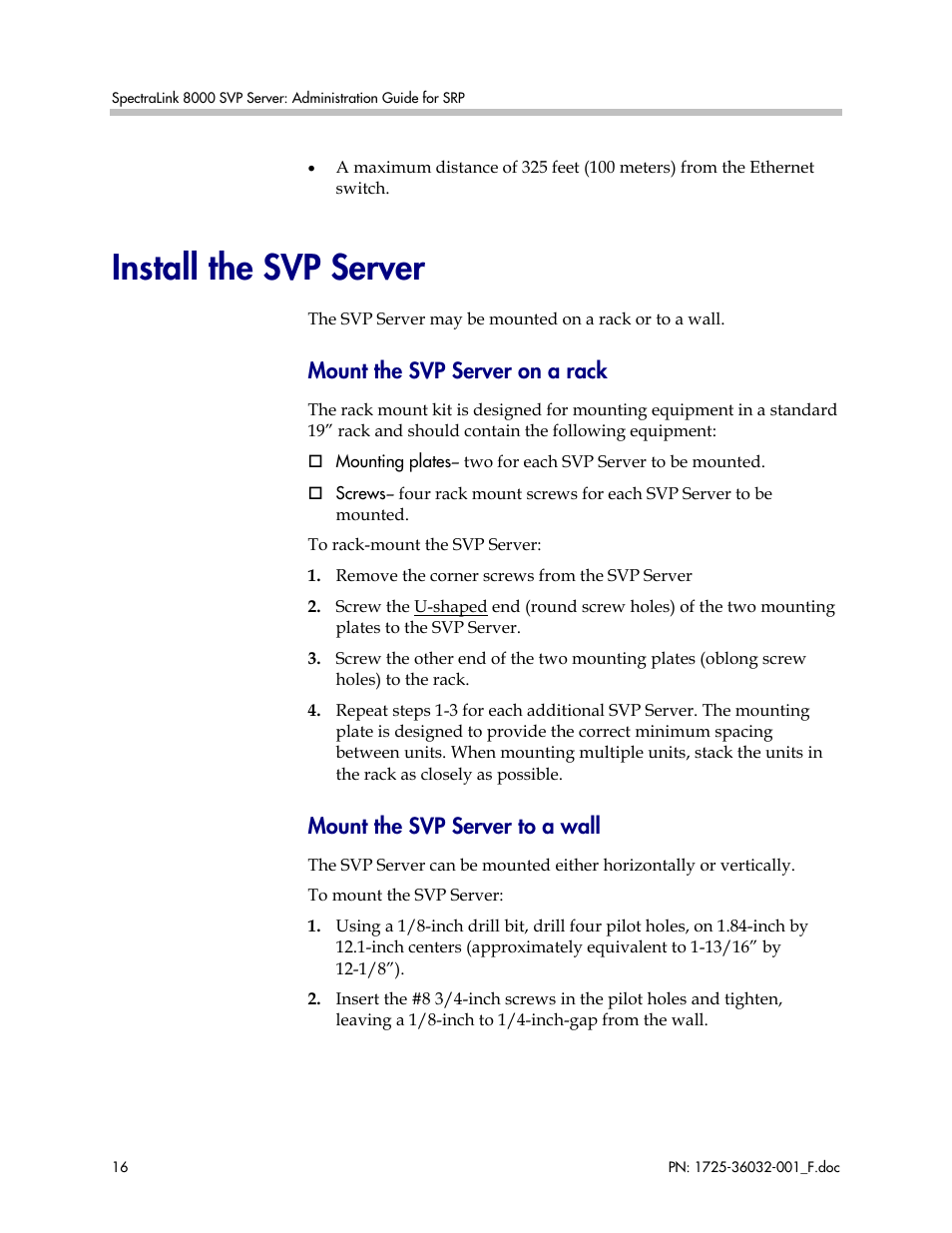 Install the svp server | Polycom SpectraLink 1725-36032-001 User Manual | Page 16 / 40