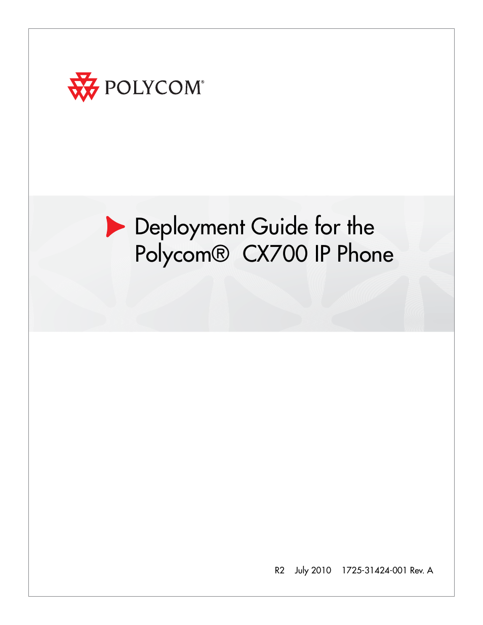 Polycom 1725-31424-001 User Manual | 56 pages