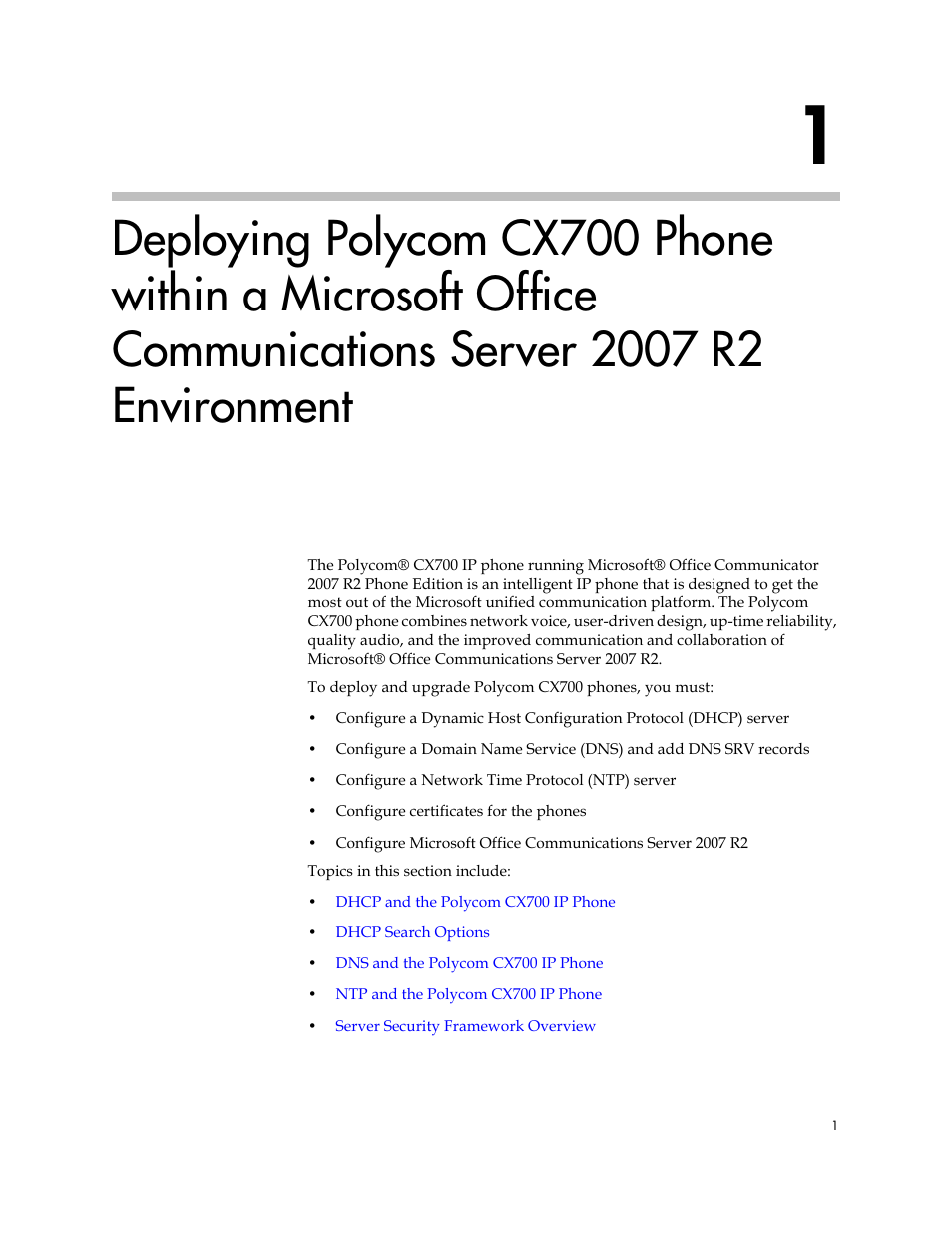 Communications server 2007 r2 environment | Polycom 1725-31424-001 User Manual | Page 7 / 56