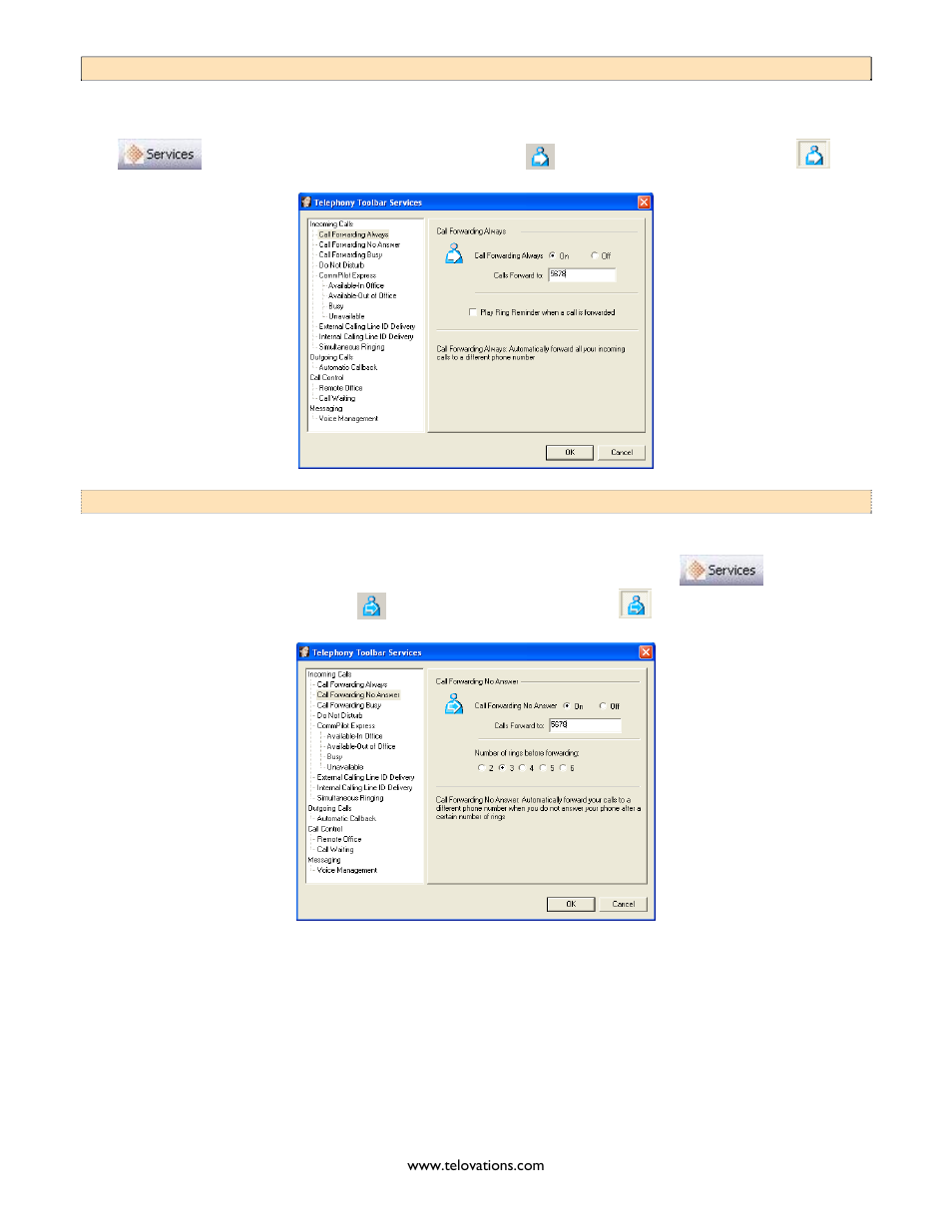 Orwarding, Lways, Nswer | Polycom Telovations 7941 User Manual | Page 13 / 26