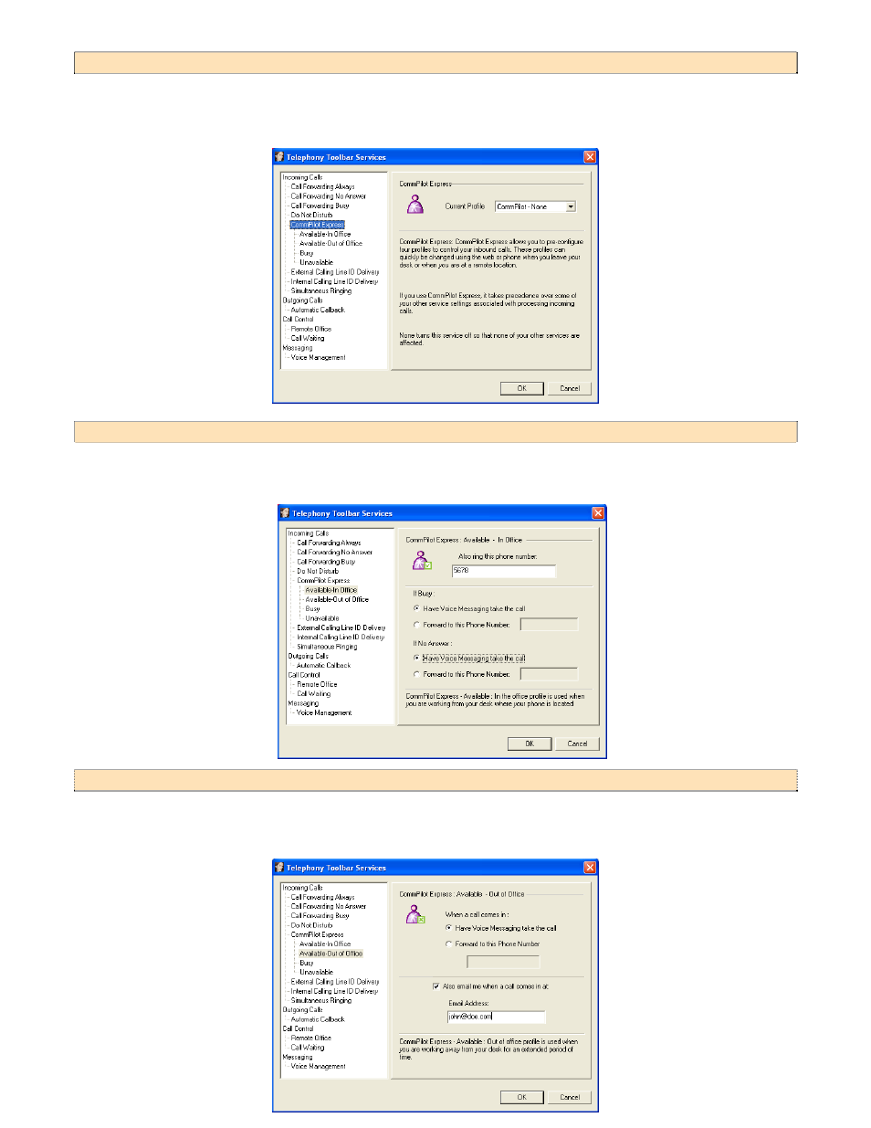 Ilot, Xpress, Vailable in | Ffice, Ut of | Polycom Telovations 7941 User Manual | Page 15 / 26