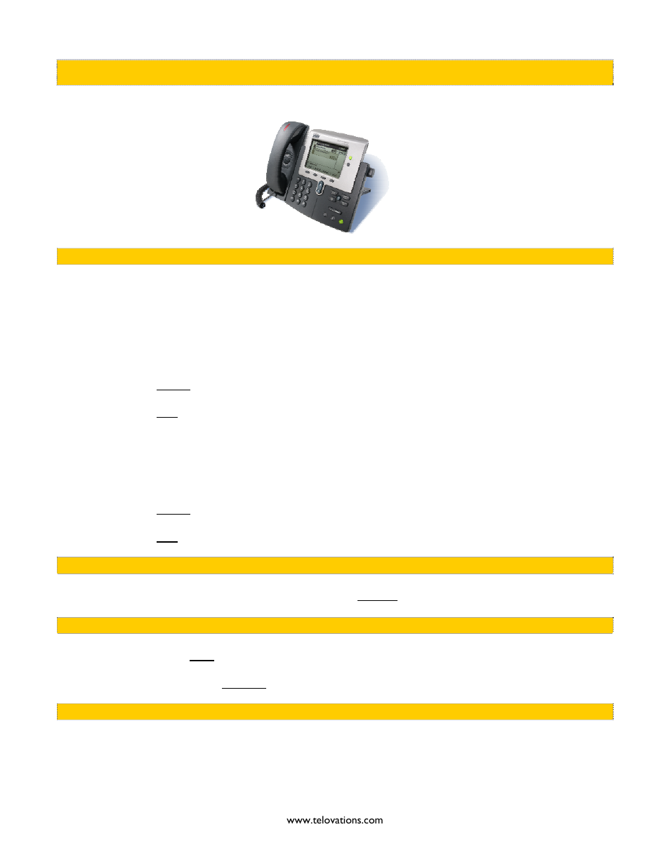 Isco, Andset, Lacing a | Eceiving a, Cisco 7941 handset | Polycom Telovations 7941 User Manual | Page 3 / 26