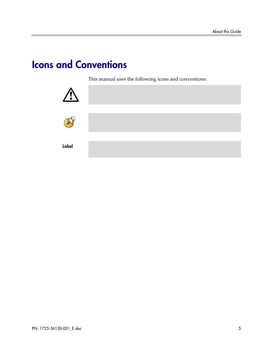 Icons and conventions | Polycom AVAYA DEFINITY LINKPLUS SPECTRALINK 6000 User Manual | Page 5 / 21