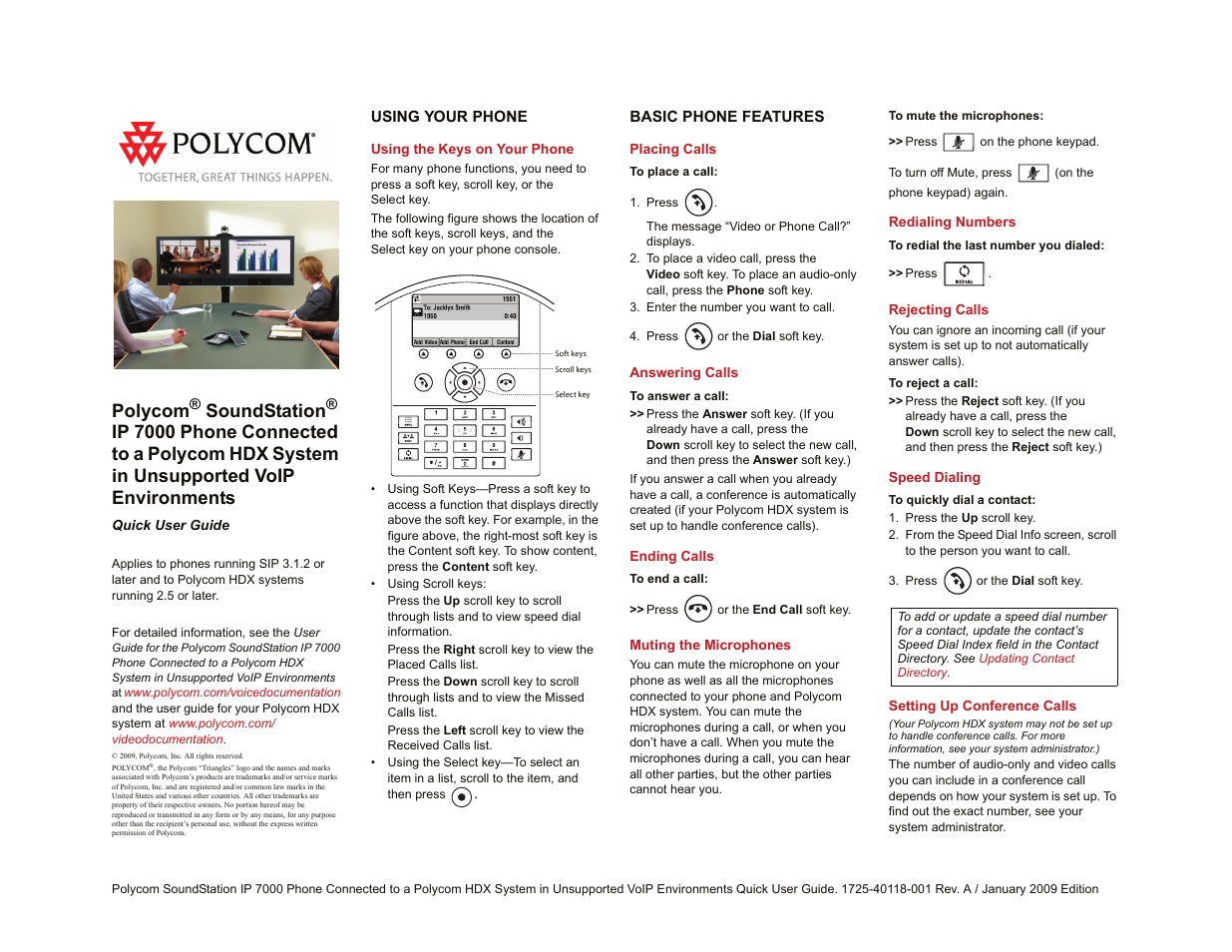 Polycom HDX 9001 User Manual | 2 pages