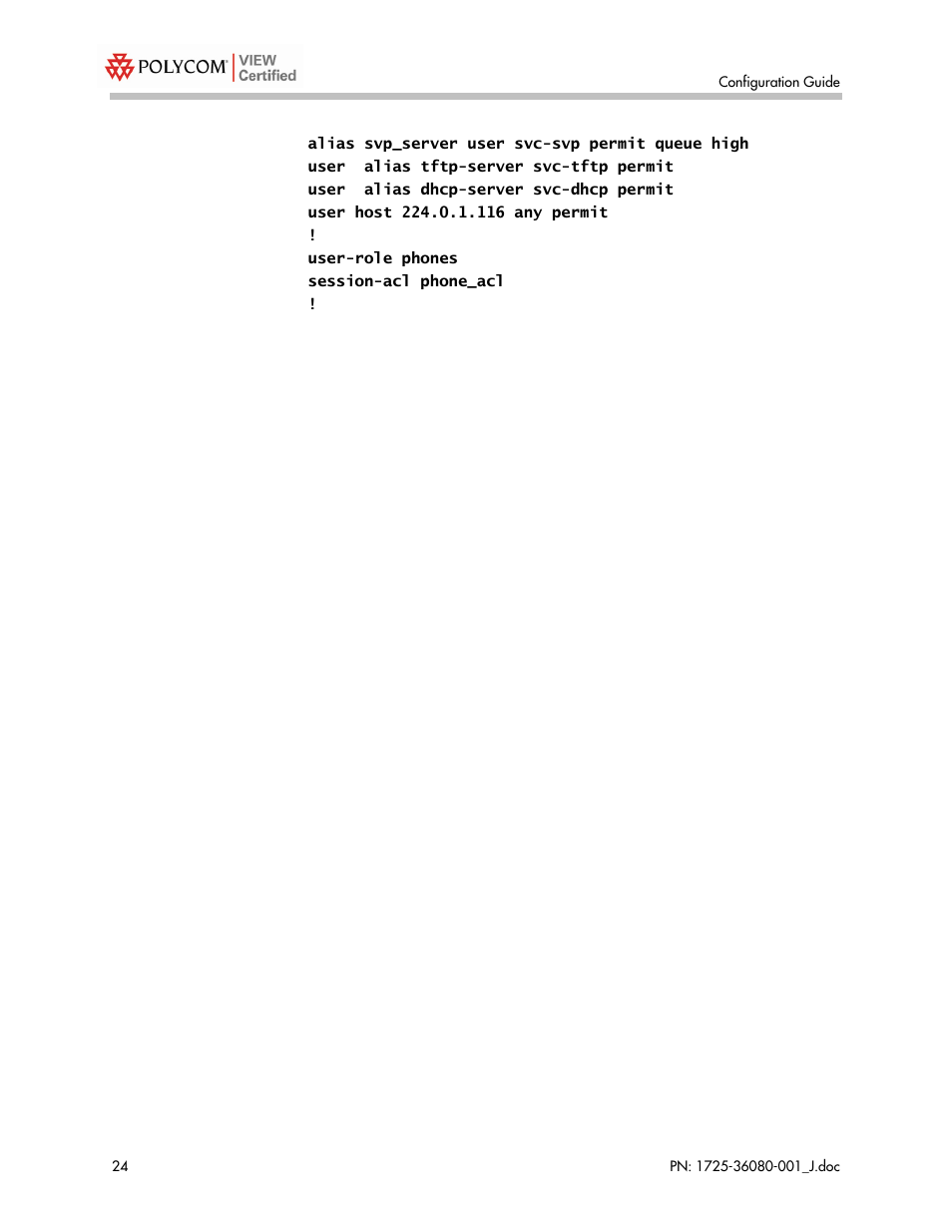 Polycom A800 User Manual | Page 24 / 30