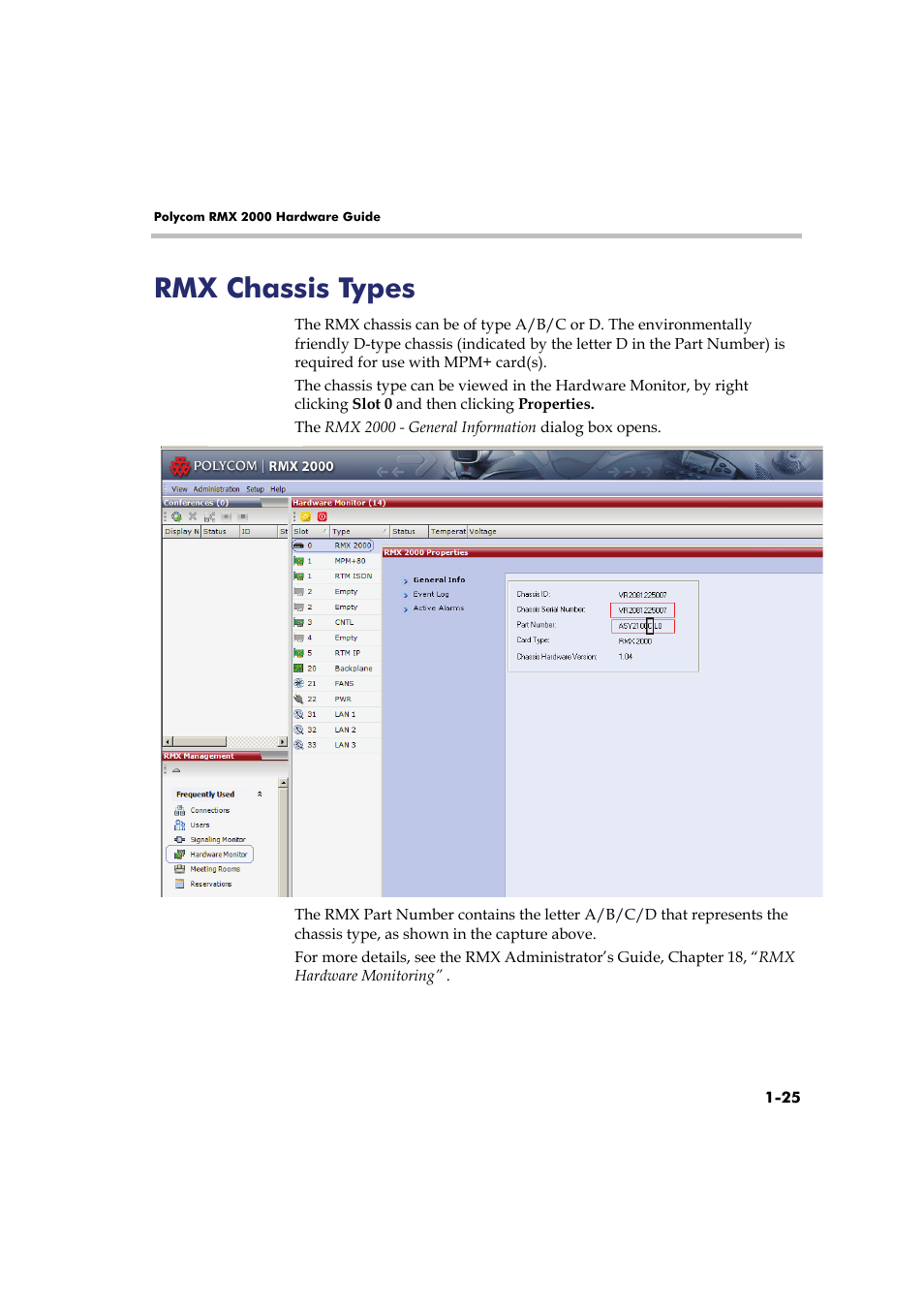 Rmx chassis types, Rmx chassis types -25 | Polycom Real-Time Media Conferencing Platform RMX 2000 User Manual | Page 31 / 42