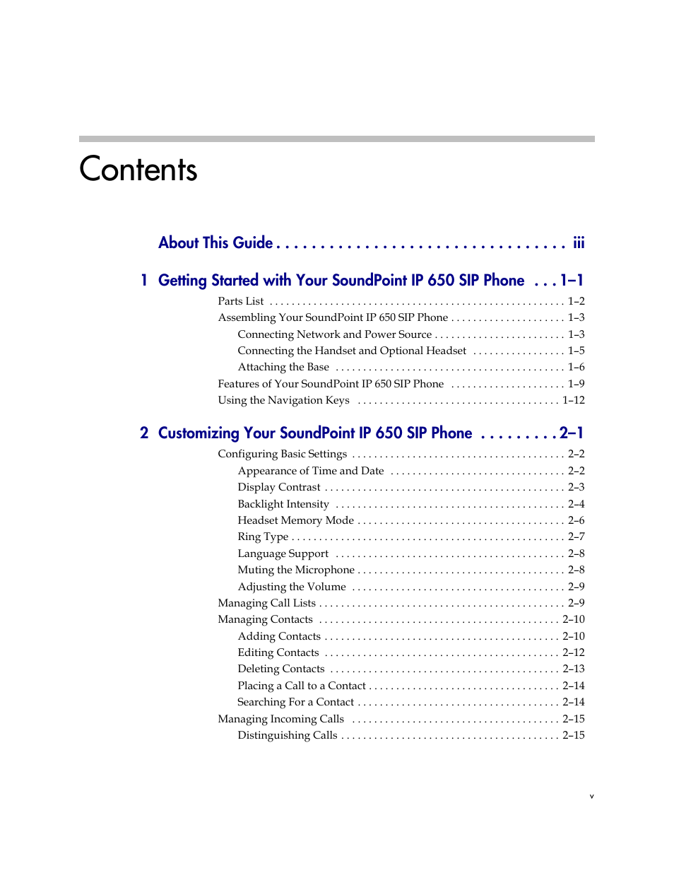 Polycom IP 650 User Manual | Page 5 / 94