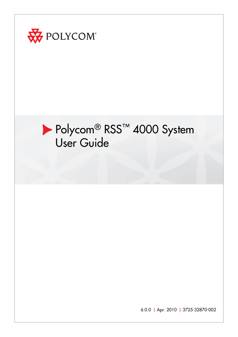 Polycom 3725-32870-002 User Manual | 78 pages