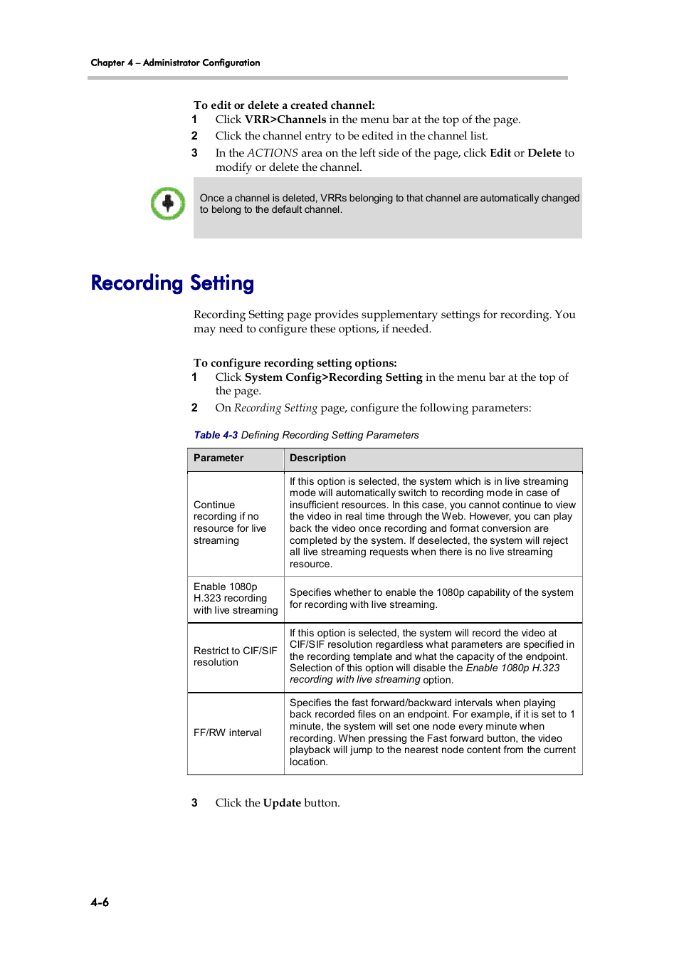 Recording setting | Polycom 3725-32870-002 User Manual | Page 36 / 78