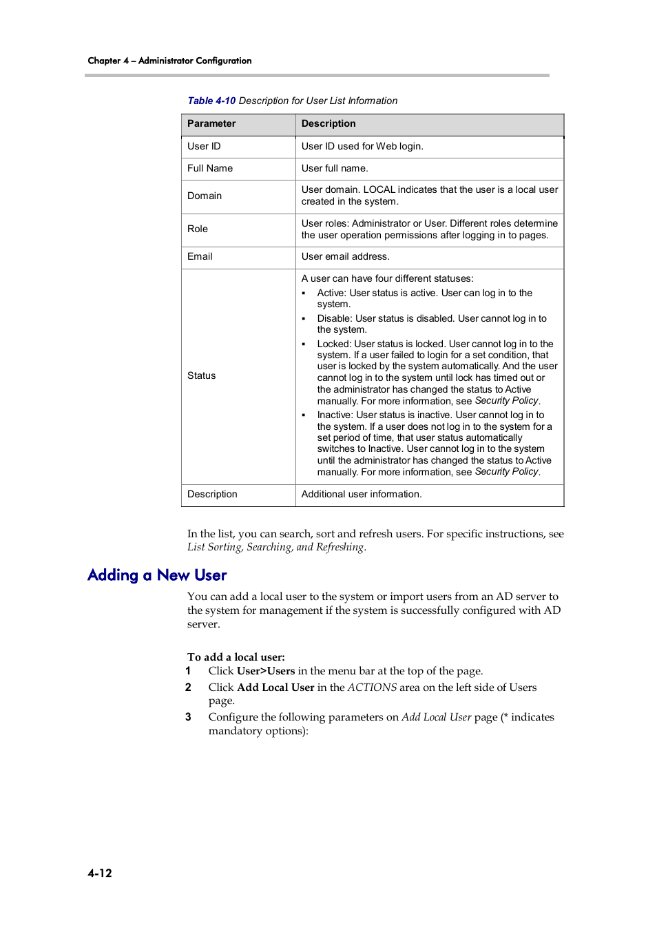 Adding a new user | Polycom 3725-32870-002 User Manual | Page 42 / 78