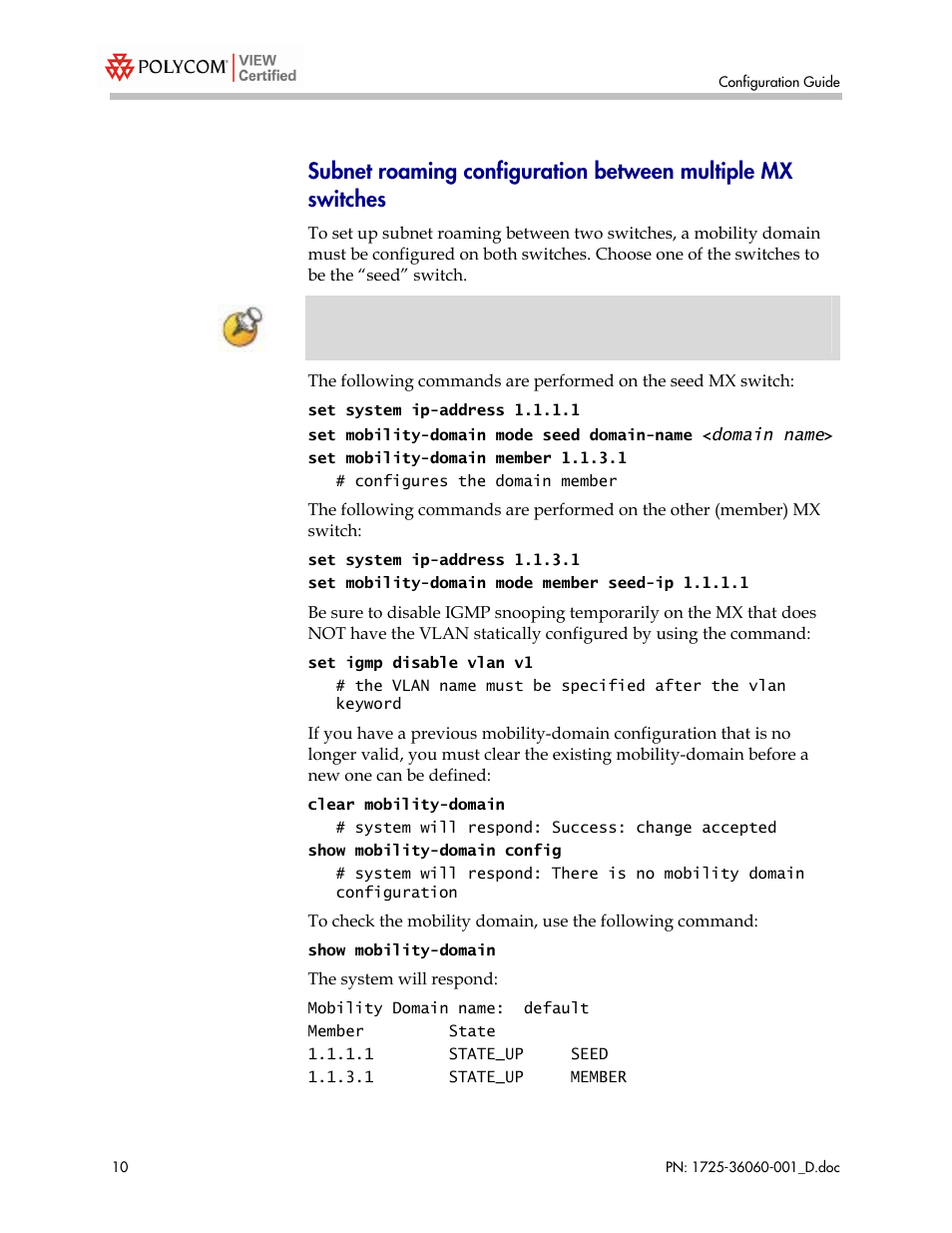 Polycom TRAPEZE NETWORKS 1725-36060-001 User Manual | Page 10 / 16