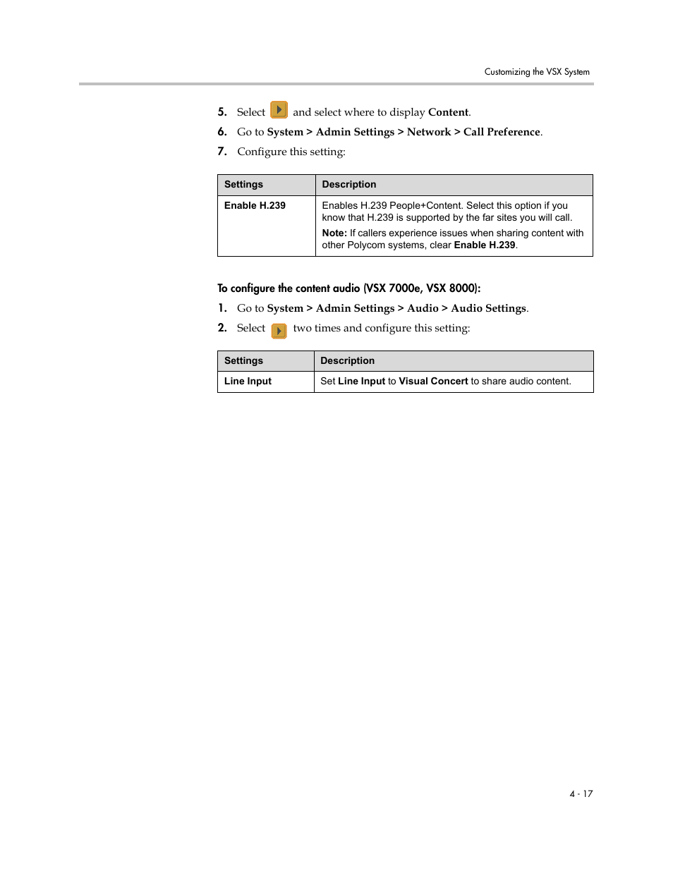 Polycom VSX Series User Manual | Page 107 / 248