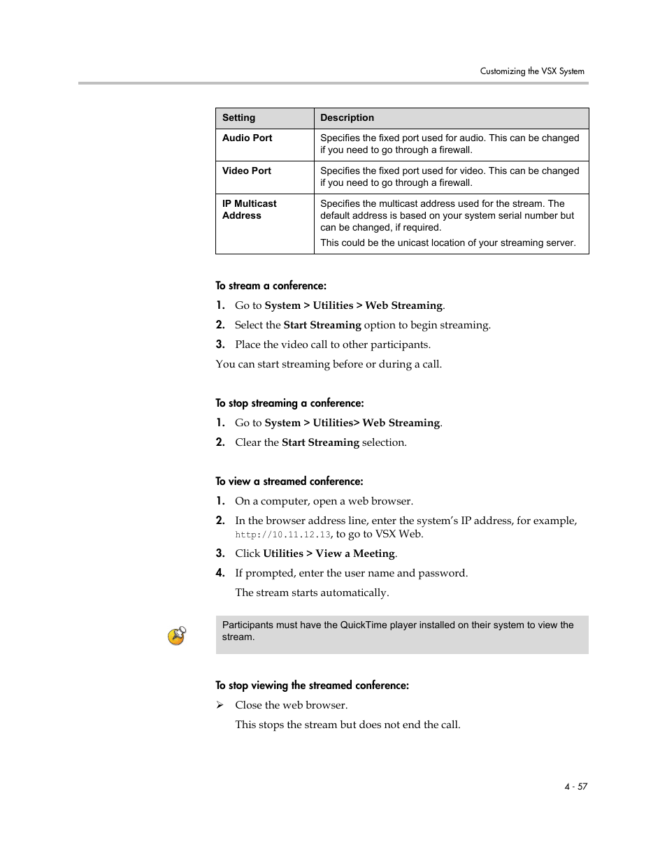 Polycom VSX Series User Manual | Page 147 / 248