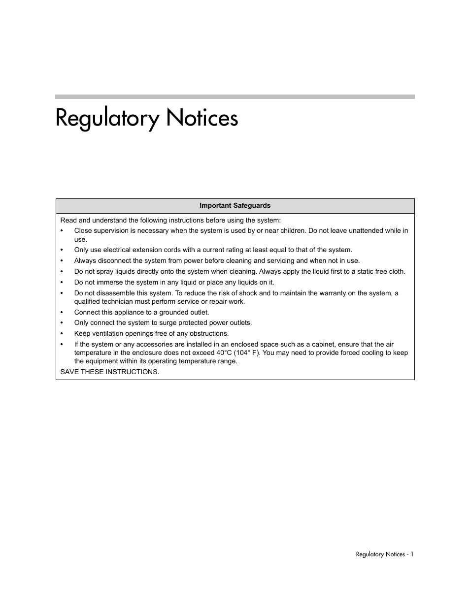 Regulatory notices | Polycom VSX Series User Manual | Page 223 / 248