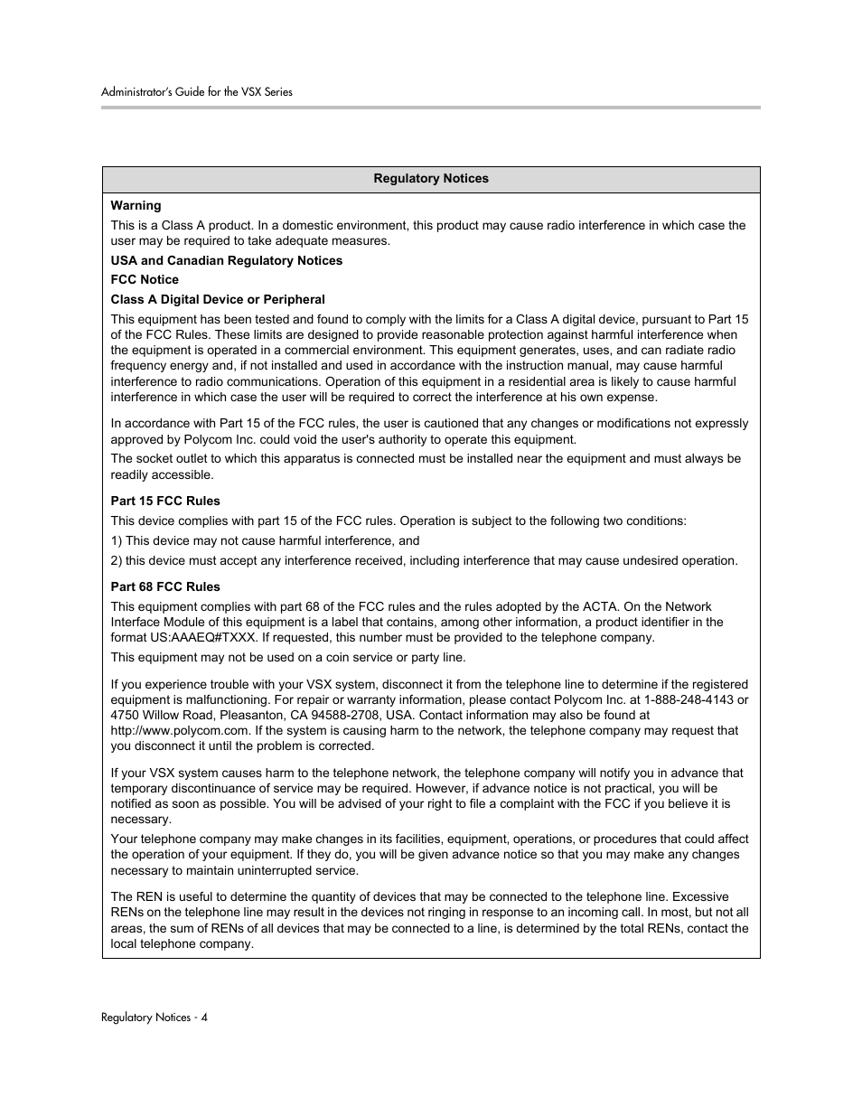 Polycom VSX Series User Manual | Page 226 / 248