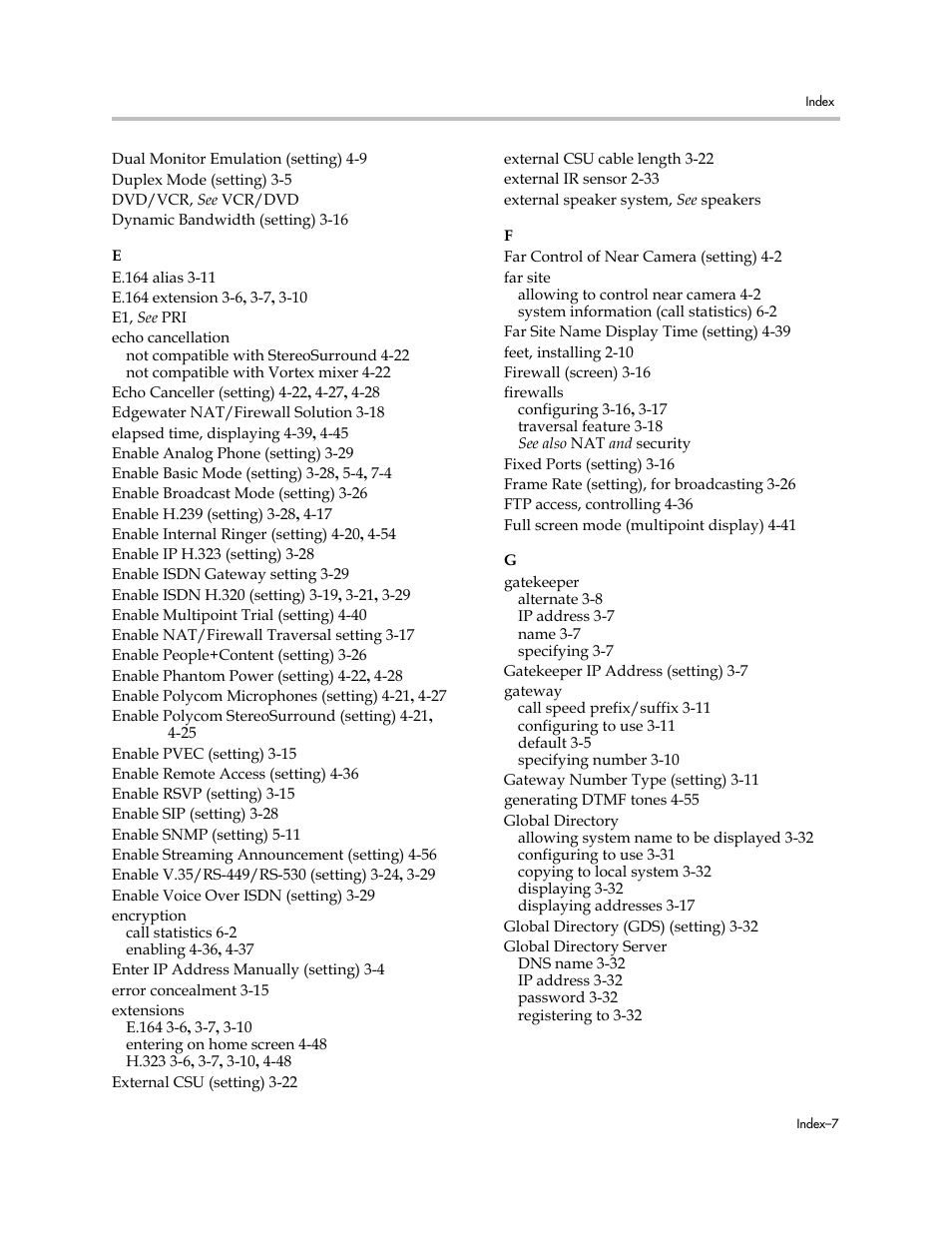 Polycom VSX Series User Manual | Page 237 / 248