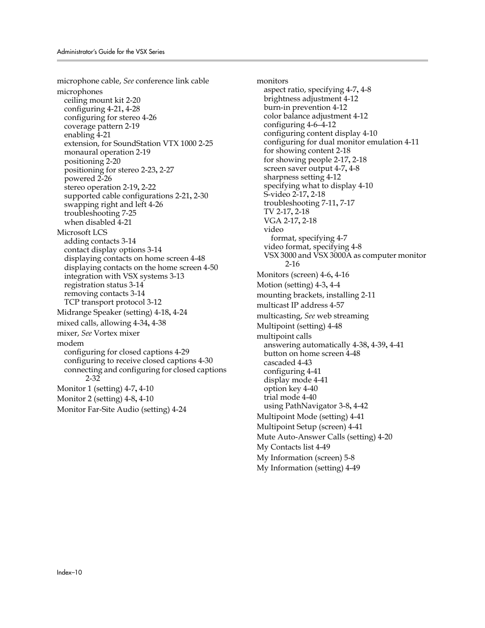 Polycom VSX Series User Manual | Page 240 / 248