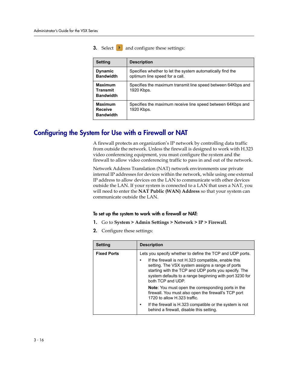 Polycom VSX Series User Manual | Page 72 / 248