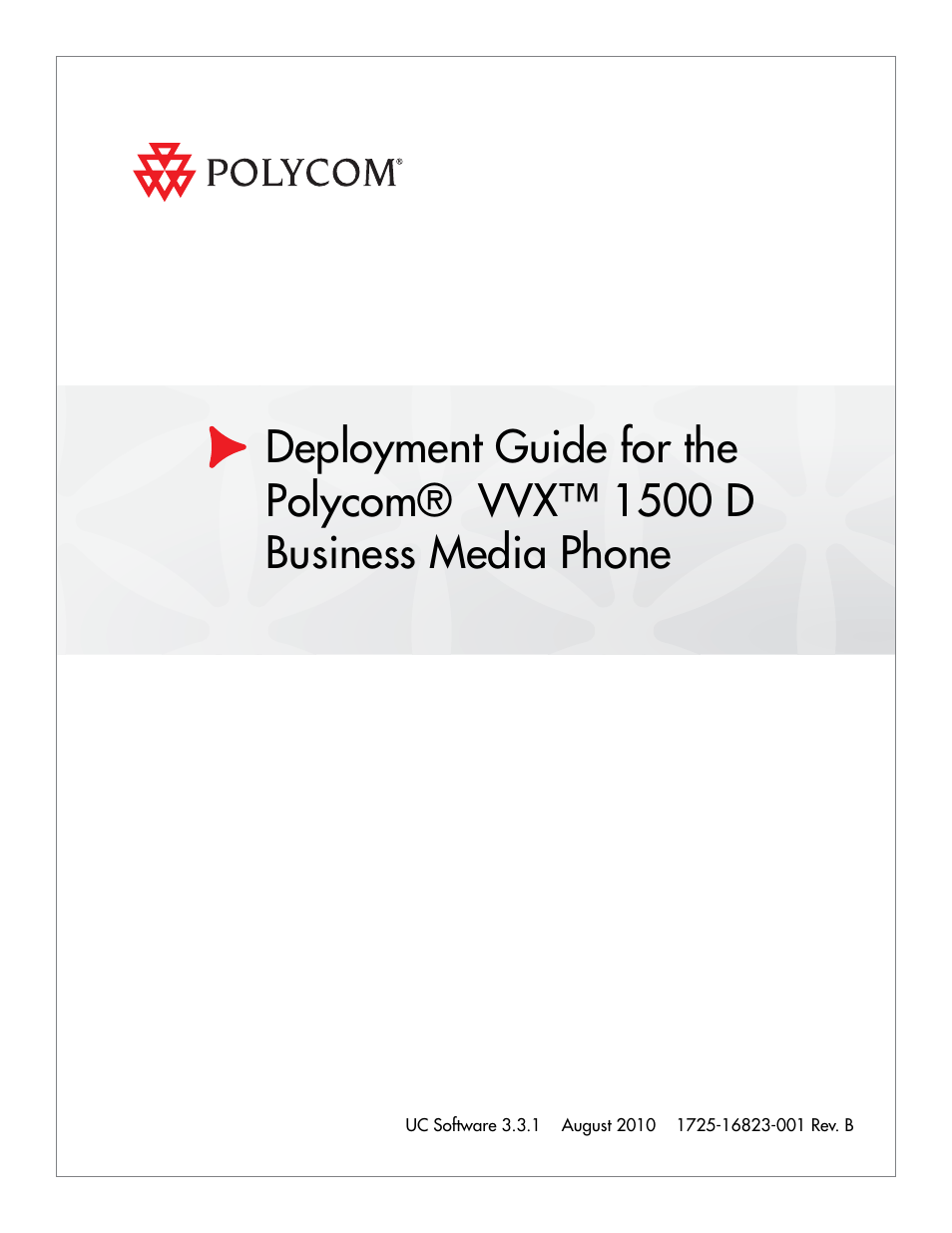 Polycom VVX 1500 D User Manual | 44 pages