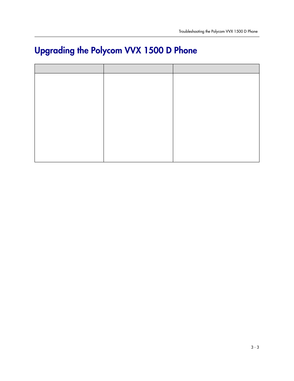 Upgrading the polycom vvx 1500 d phone, Upgrading the polycom vvx 1500 d phone –3 | Polycom VVX 1500 D User Manual | Page 35 / 44