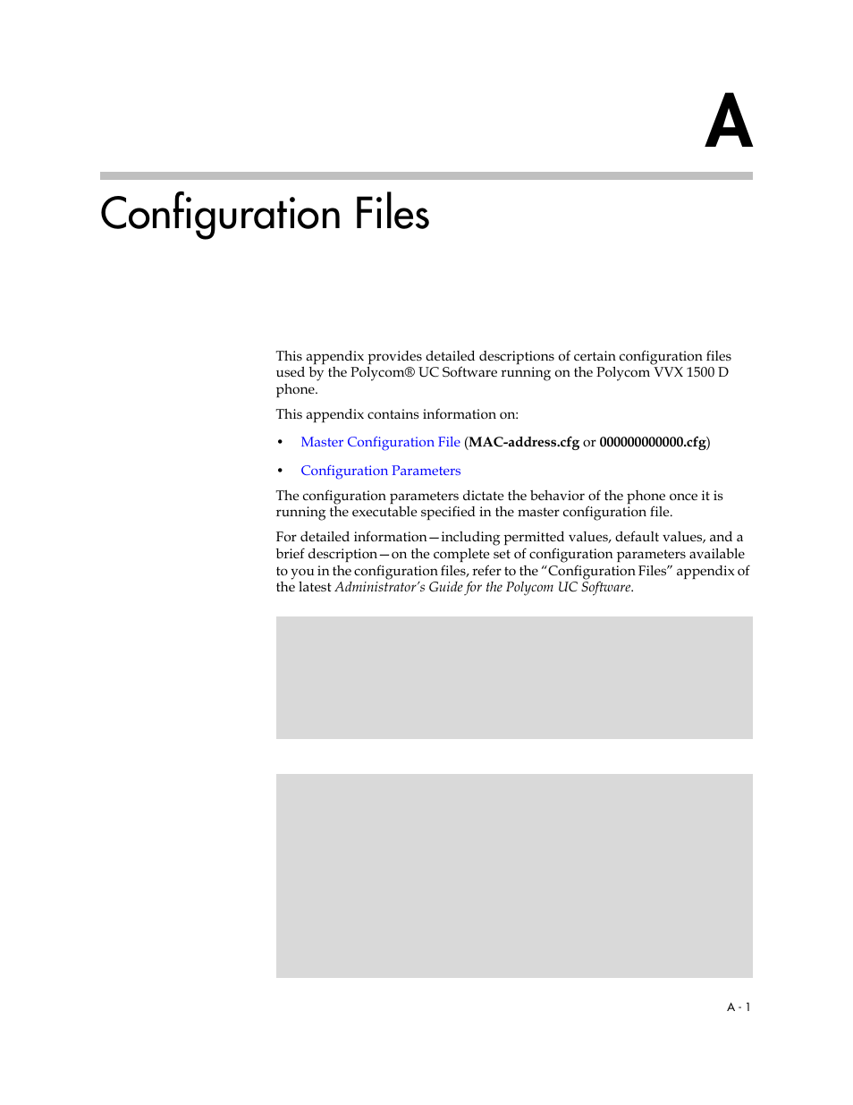 Configuration files, Fer to, On p | Polycom VVX 1500 D User Manual | Page 37 / 44