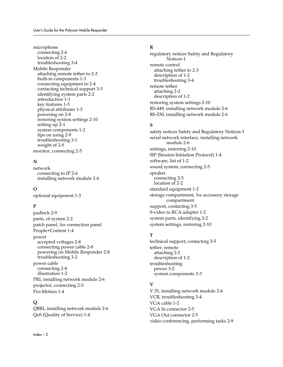 Polycom MOBILE RESPONDER 3725-23487-003/A User Manual | Page 38 / 39