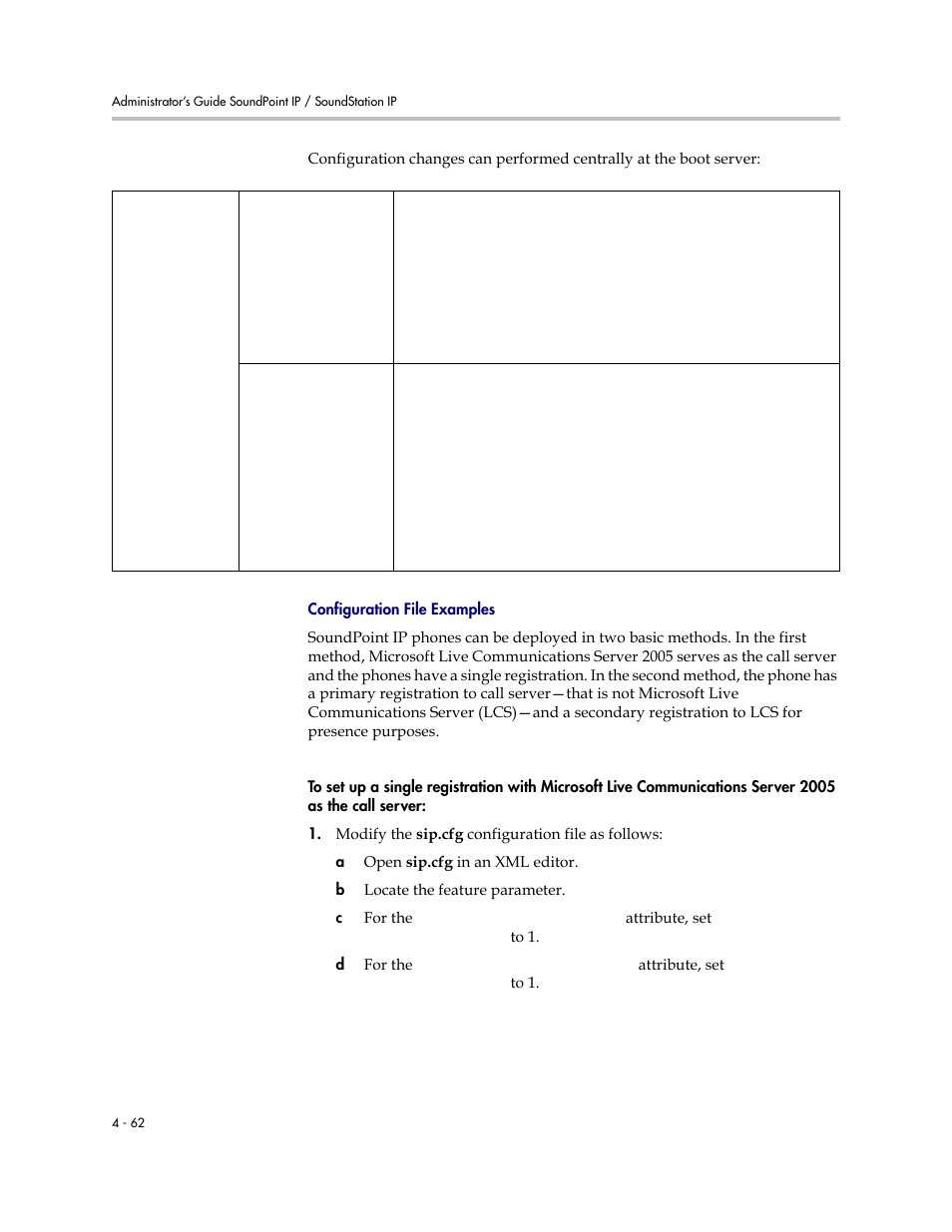 Configuration file, Examples | Polycom SoundPoint IP 601 User Manual | Page 116 / 373