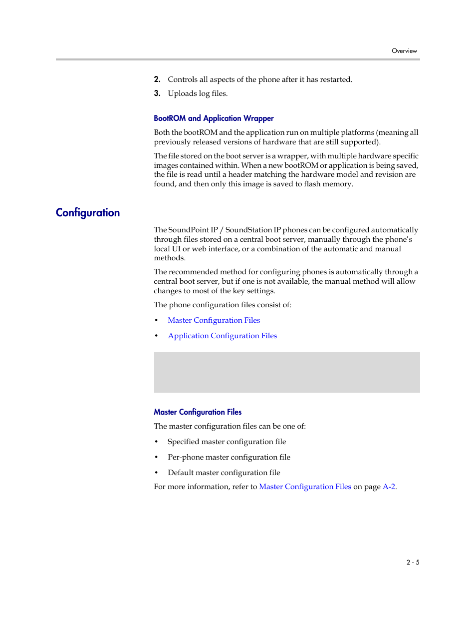 Configuration, Configuration –5 | Polycom SoundPoint IP 601 User Manual | Page 23 / 373