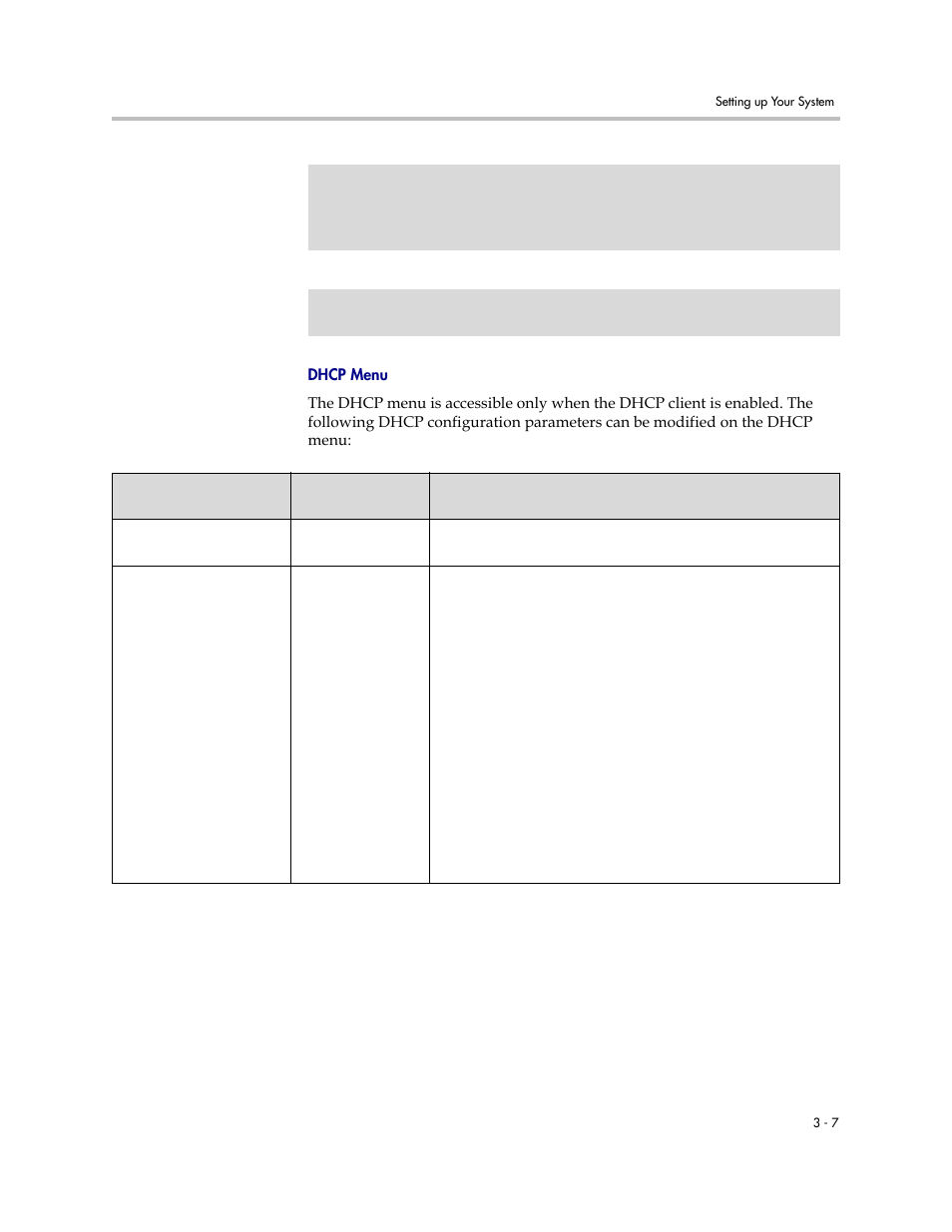 Dhcp, Menu, Dhcp menu | Polycom SoundPoint IP 601 User Manual | Page 39 / 373