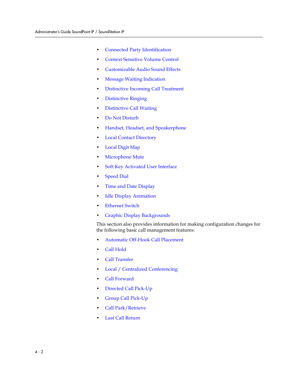 Polycom SoundPoint IP 601 User Manual | Page 56 / 373