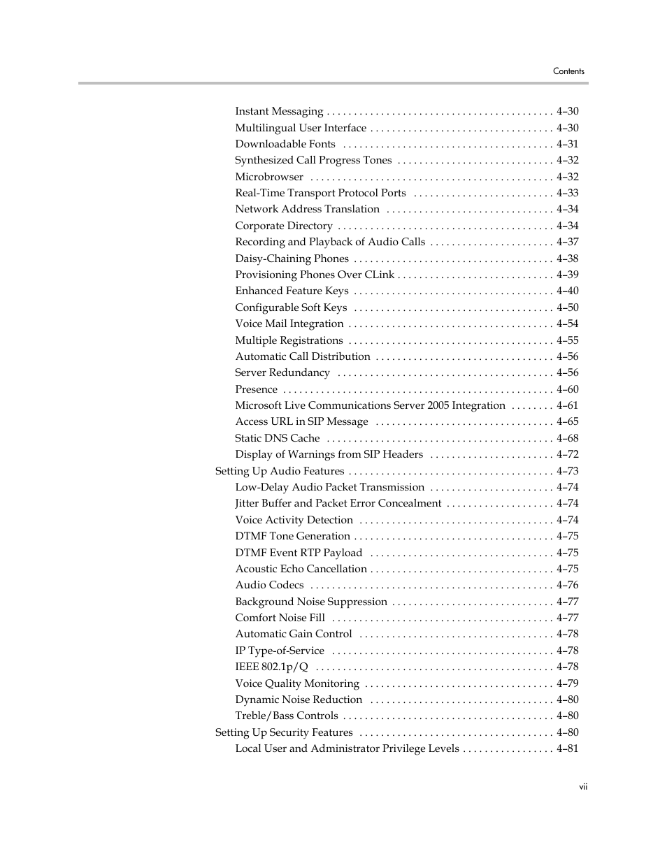 Polycom SoundPoint IP 601 User Manual | Page 7 / 373