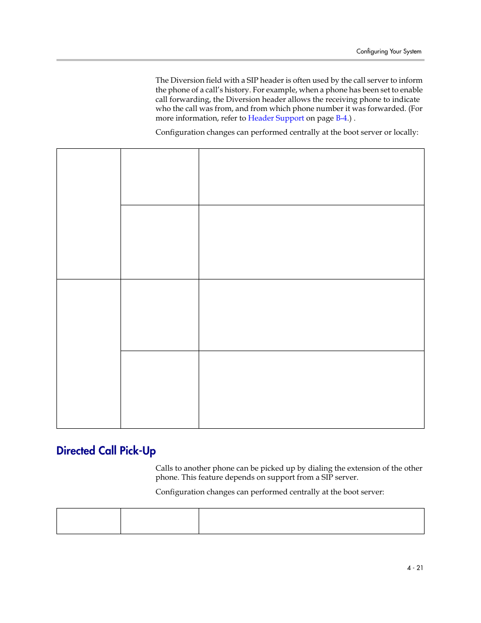 Directed call pick-up, Directed call pick-up –21 | Polycom SoundPoint IP 601 User Manual | Page 75 / 373