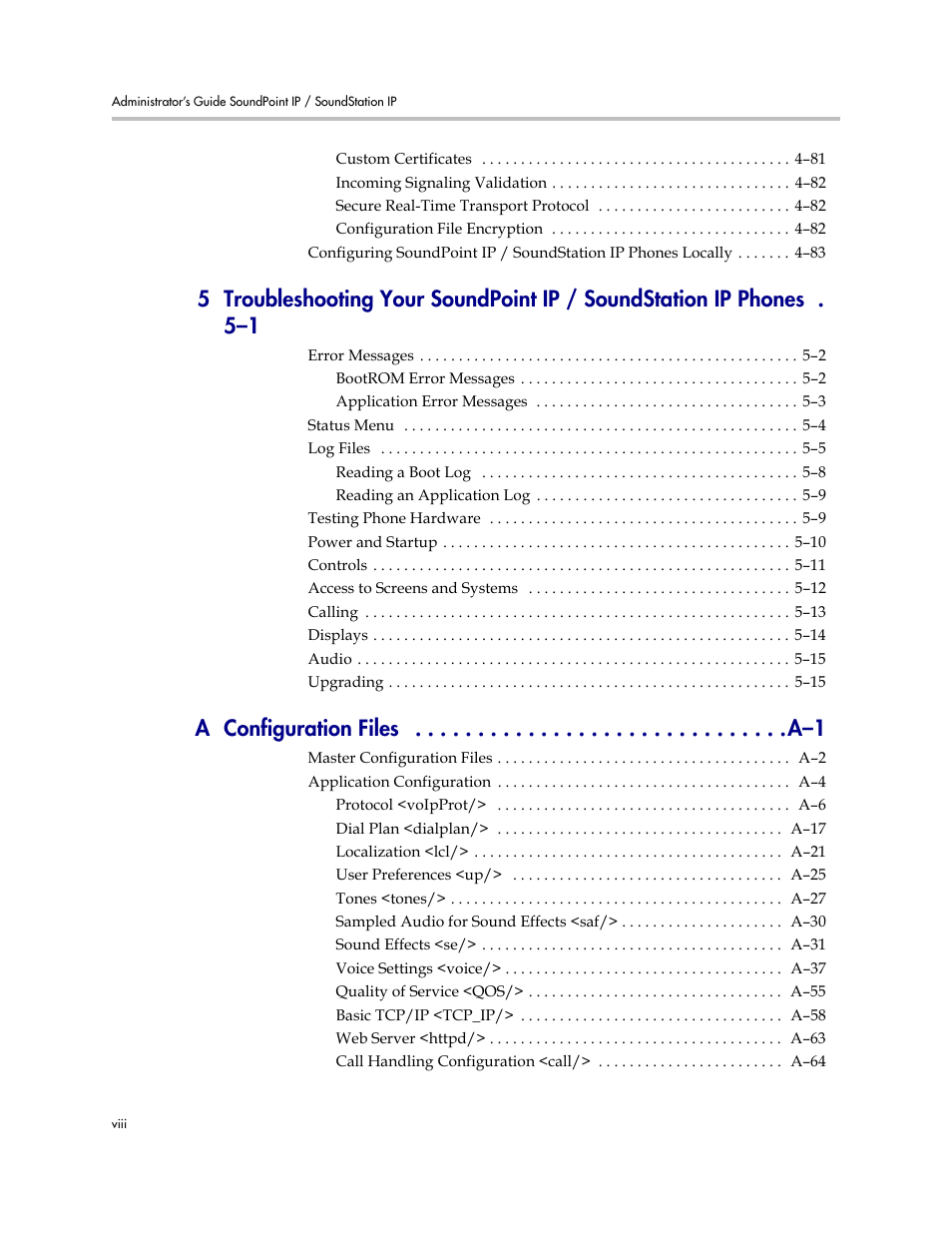 Polycom SoundPoint IP 601 User Manual | Page 8 / 373