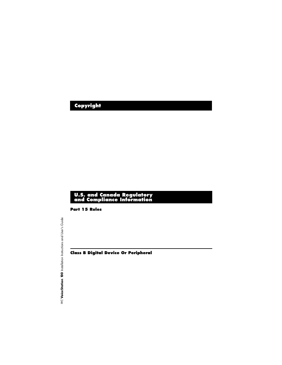 Copyright | Polycom VoiceStation 100 User Manual | Page 12 / 41