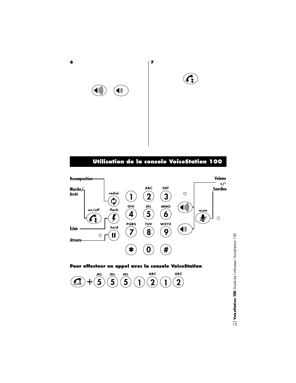 Utilisation de la console voicestation 100 | Polycom VoiceStation 100 User Manual | Page 19 / 41