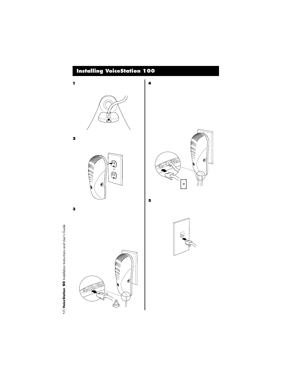 Installing voicestation 100 | Polycom VoiceStation 100 User Manual | Page 6 / 41