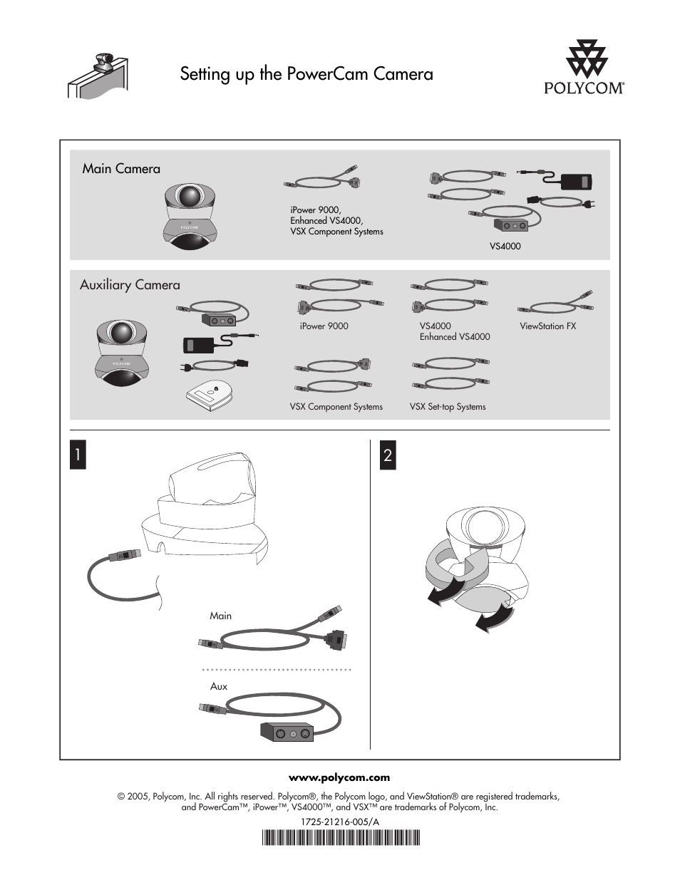 Polycom VS4000 User Manual | 5 pages