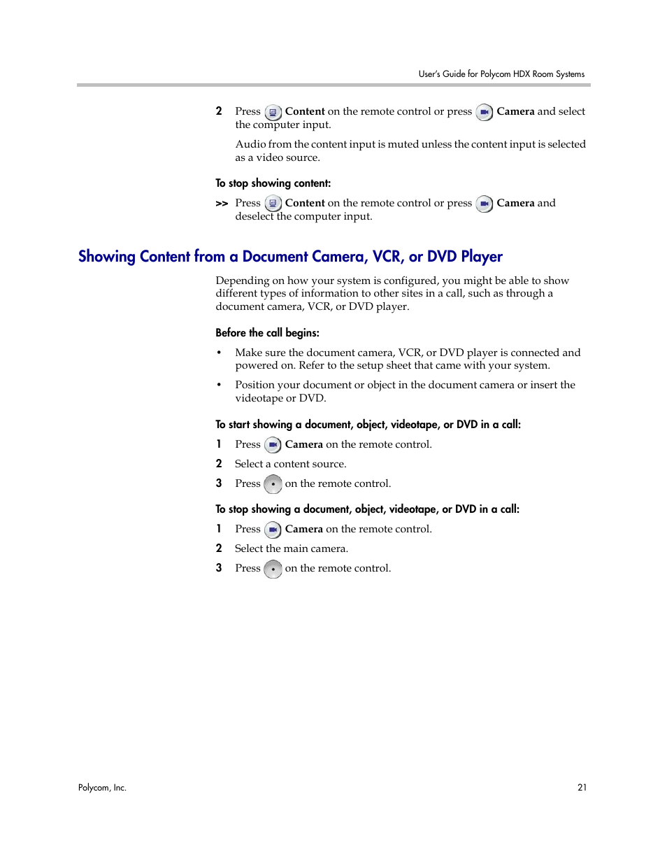 Polycom HDX User Manual | Page 25 / 49