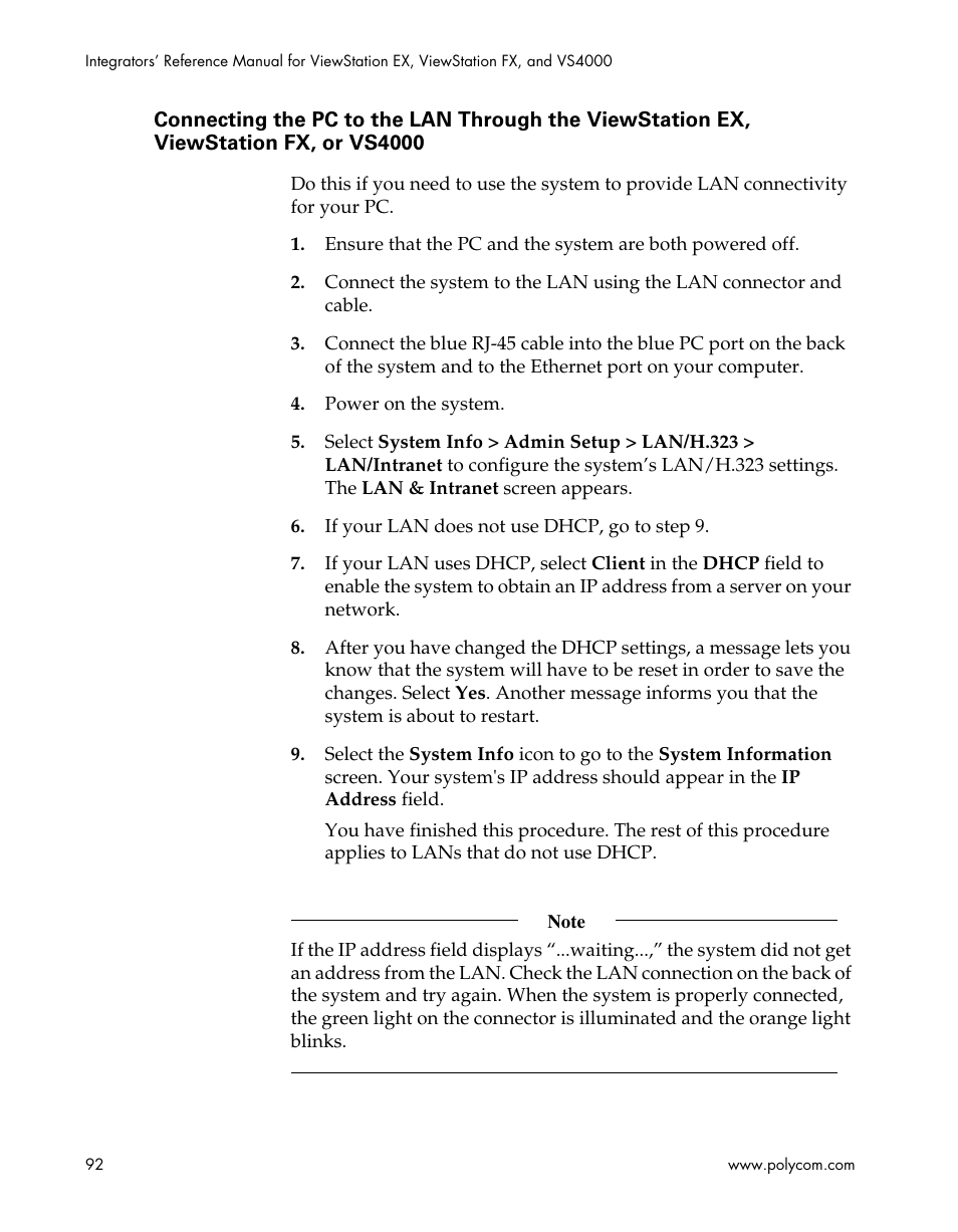 Polycom ViewStation EX4000 User Manual | Page 102 / 150