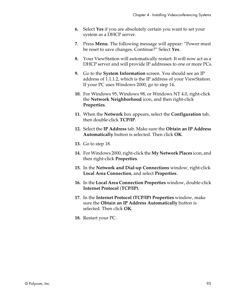 Polycom ViewStation EX4000 User Manual | Page 105 / 150