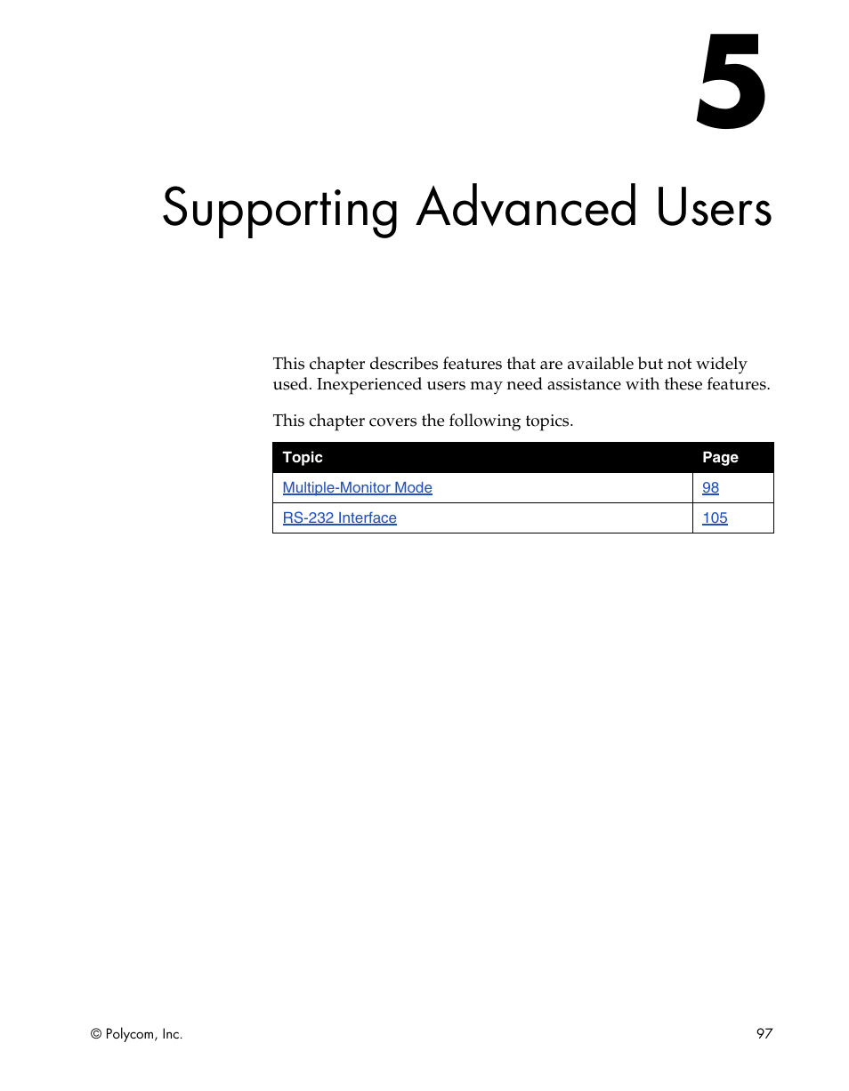 Supporting advanced users | Polycom ViewStation EX4000 User Manual | Page 107 / 150