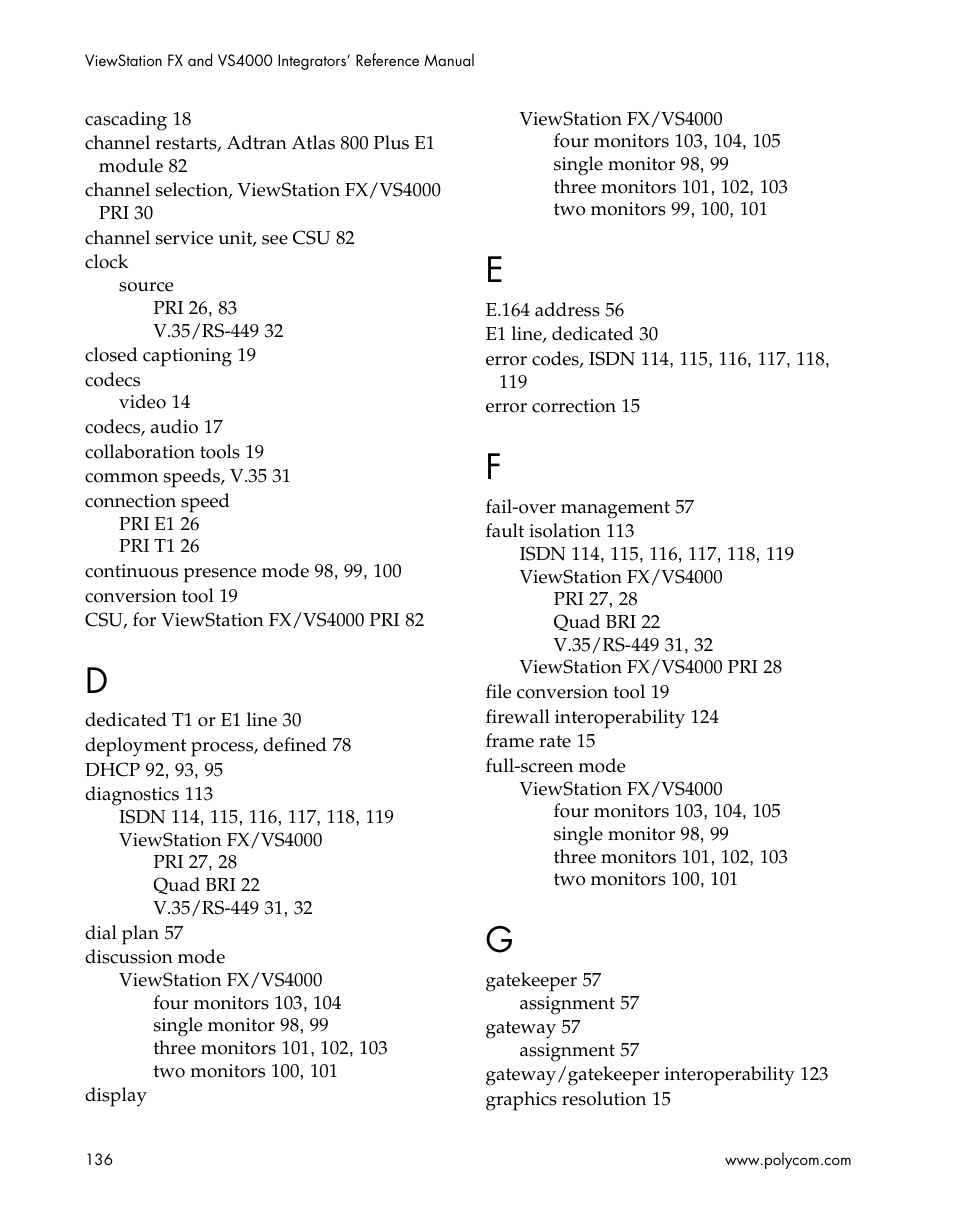 Polycom ViewStation EX4000 User Manual | Page 146 / 150
